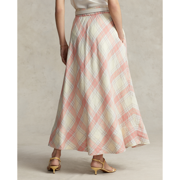 プラッド リネン マキシスカート ラルフ ローレン公式オンラインストア