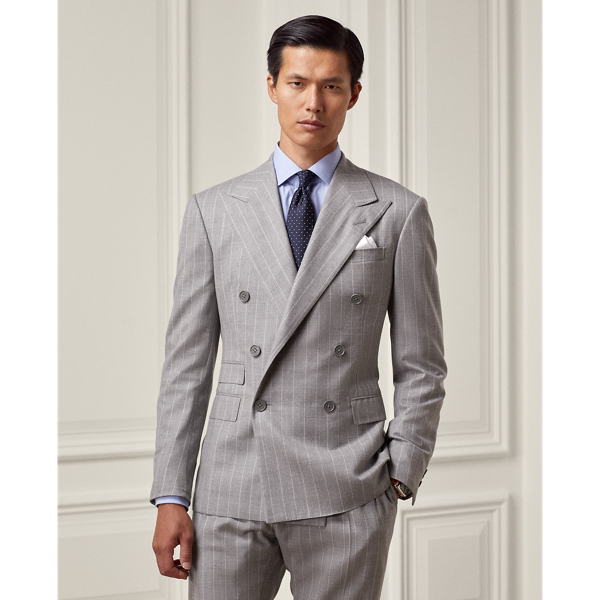 Ralph ハンドメイド チョークストライプ ツイル スーツ