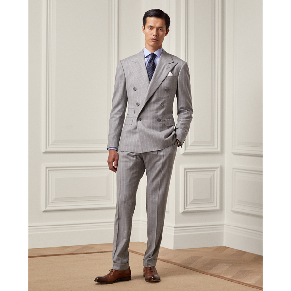 Ralph ハンドメイド チョークストライプ ツイル スーツ