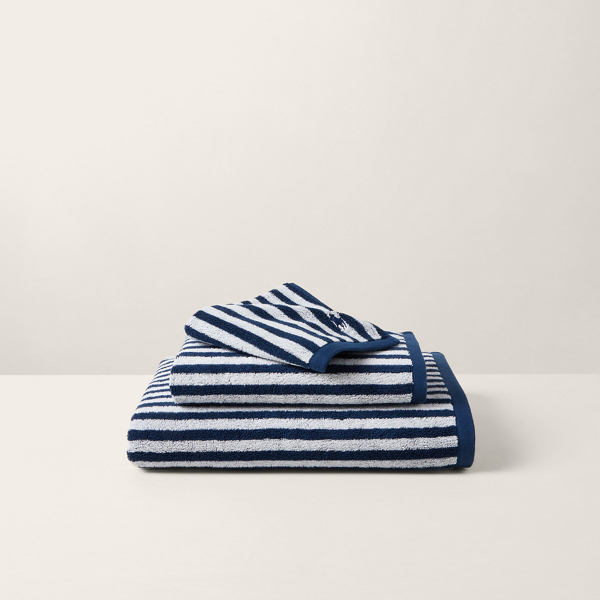 Reston ストライプ ウォッシュ タオル