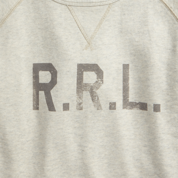 RRL（ダブル アール エル）】ロゴ フリース スウェットシャツ 