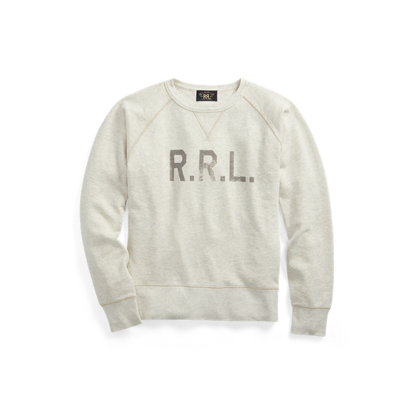 RRL（ダブル アール エル）】ロゴ フリース スウェットシャツ