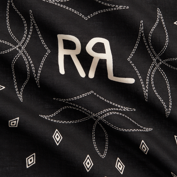 RRL（ダブル アール エル）】ロゴ コットン バンダナ | (財布/小物