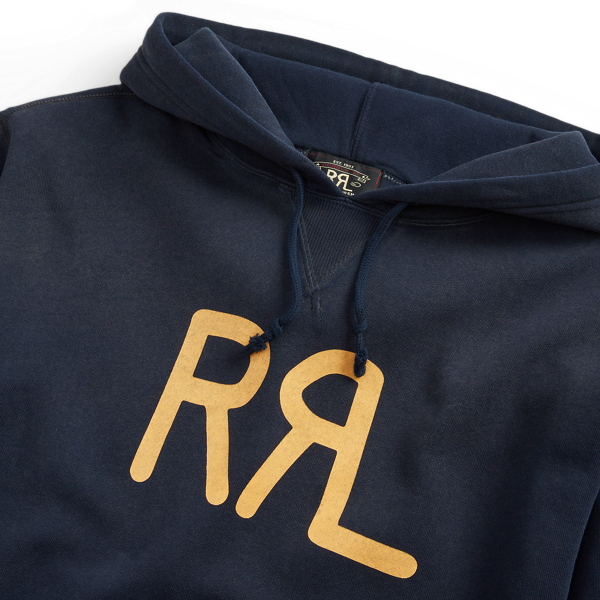 RRL（ダブル アール エル）】ロゴ フリース フーディ | (トップス 