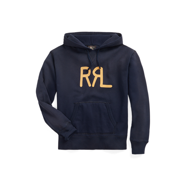 RRL（ダブル アール エル）】ロゴ フリース フーディ | (トップス