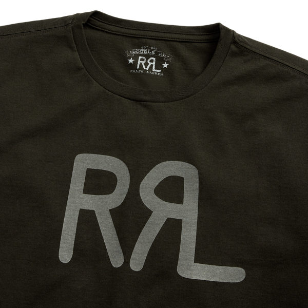 RRL（ダブル アール エル）】ロゴ ジャージー Tシャツ | (トップス/T