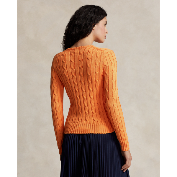 袖丈17cm人気♡ラルフローレン ケーブル半袖ニット セーター オレンジホース刺繍　グリーン