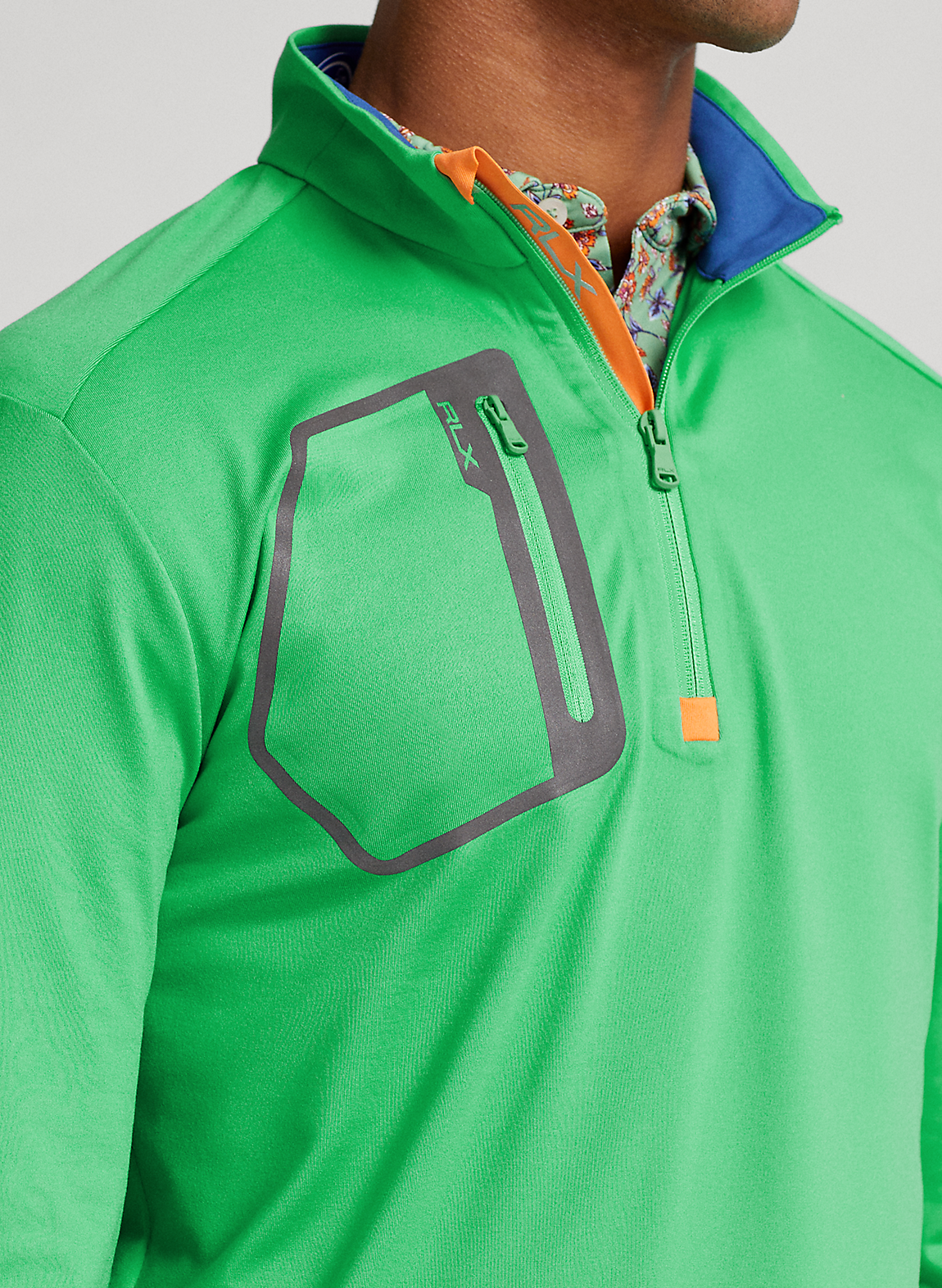 POLO GOLF|RLX(ポロ ゴルフ|アールエルエックス)】クラシック フィット ラグジュアリー ジャージー プルオーバー (トップス/Tシャツ/カットソー)グリーン MNXGKNI16820144300 ラルフ ローレン公式オンラインストア POLO GOLF RLX ポロ ゴルフ RLX (RLX)クラシック フィット ラグジュアリー ジャージー プルオーバー