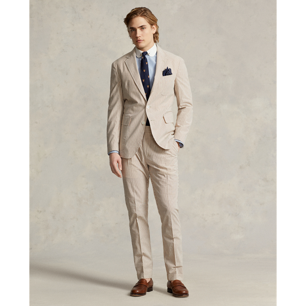 Polo ソフト コットン シアサッカー スーツ ジャケット