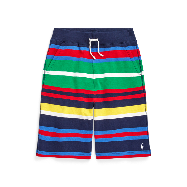 POLO RALPH LAUREN CHILDRENSWEAR（ポロ ラルフ ローレン チルドレンズウェア】ストライプド コットン ジャージー  ショートパンツ | (パンツ/その他パンツ)ネイビー CWPOSHOYBQ20110410 | ラルフ ローレン公式オンラインストア
