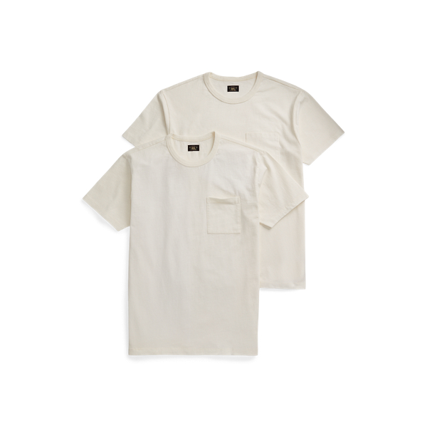 RRL  米国製　ガーメントダイド ポケット   Tシャツ 2パッククルーネック