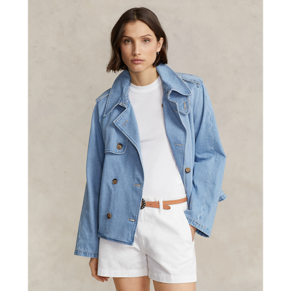 夏・お店屋さん オーバーサイズボクシーデニムジャケットS | ochge.org