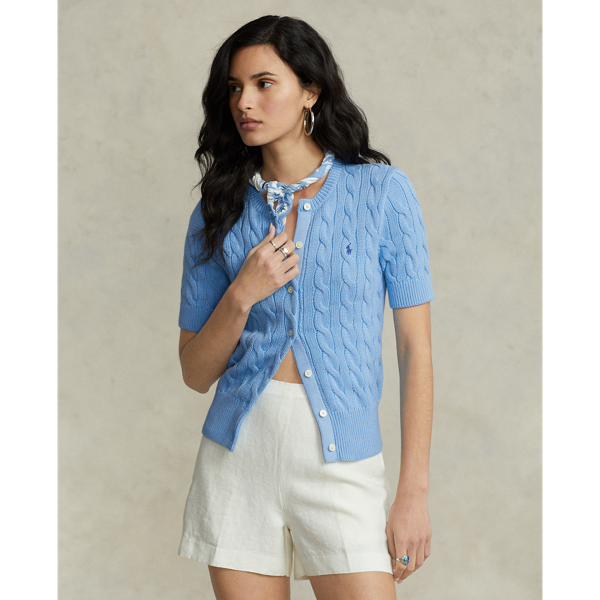 人気色 polo サマーニットカーディガン | tatihome.com