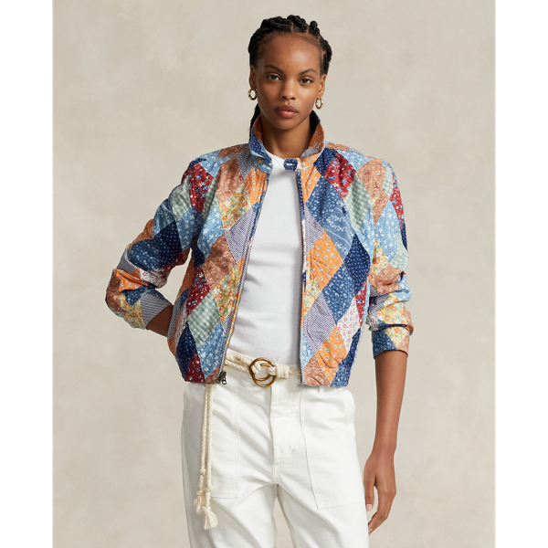 超激安 RALPH LAUREN新品ブルゾン パッチワークだらけ☆ ジャンパー