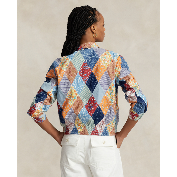 超激安 RALPH LAUREN新品ブルゾン パッチワークだらけ☆ ジャンパー