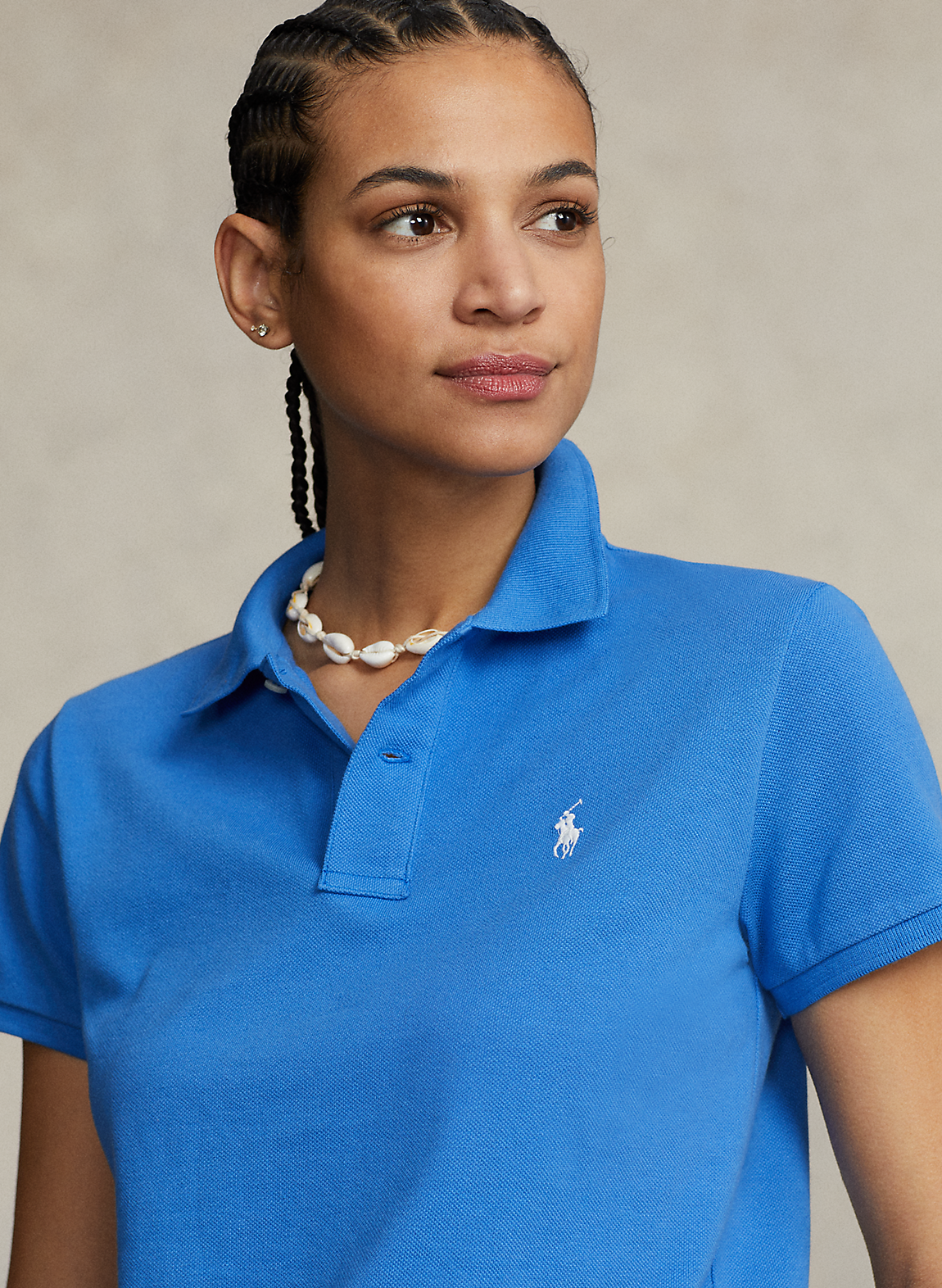 POLO RALPH LAUREN(ポロ ラルフ ローレン)】クラシック フィット メッシュ ポロシャツ (トップス/ポロシャツ)ブルー WMPOKNINCU20748400 ラルフ ローレン公式オンラインストア ポロシャツ