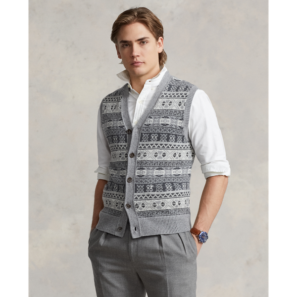 POLO FAIR ISLE KNIT VESTポロラルフローレン ニットベストメンズ - ベスト