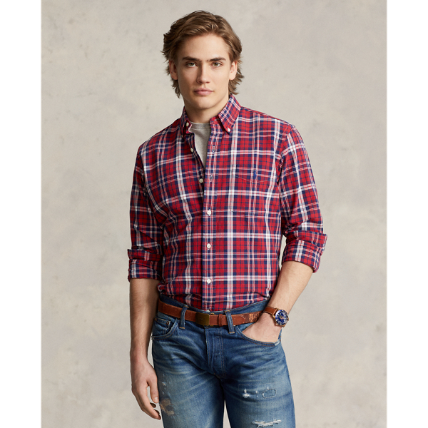 クラシック フィット プラッド オックスフォード シャツ