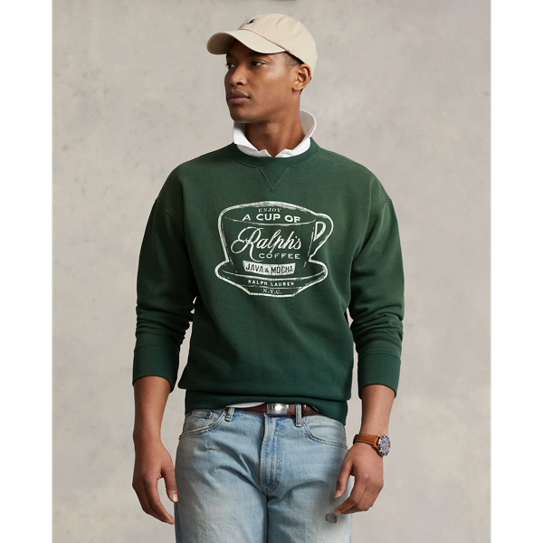 POLO RALPH LAUREN（ポロ ラルフ ローレン）】（Ralph's Coffee）クルーネック スウェットシャツ (トップス/スウェット)グリーン  WMPOKNINFB20505300 ラルフ ローレン公式オンラインストア