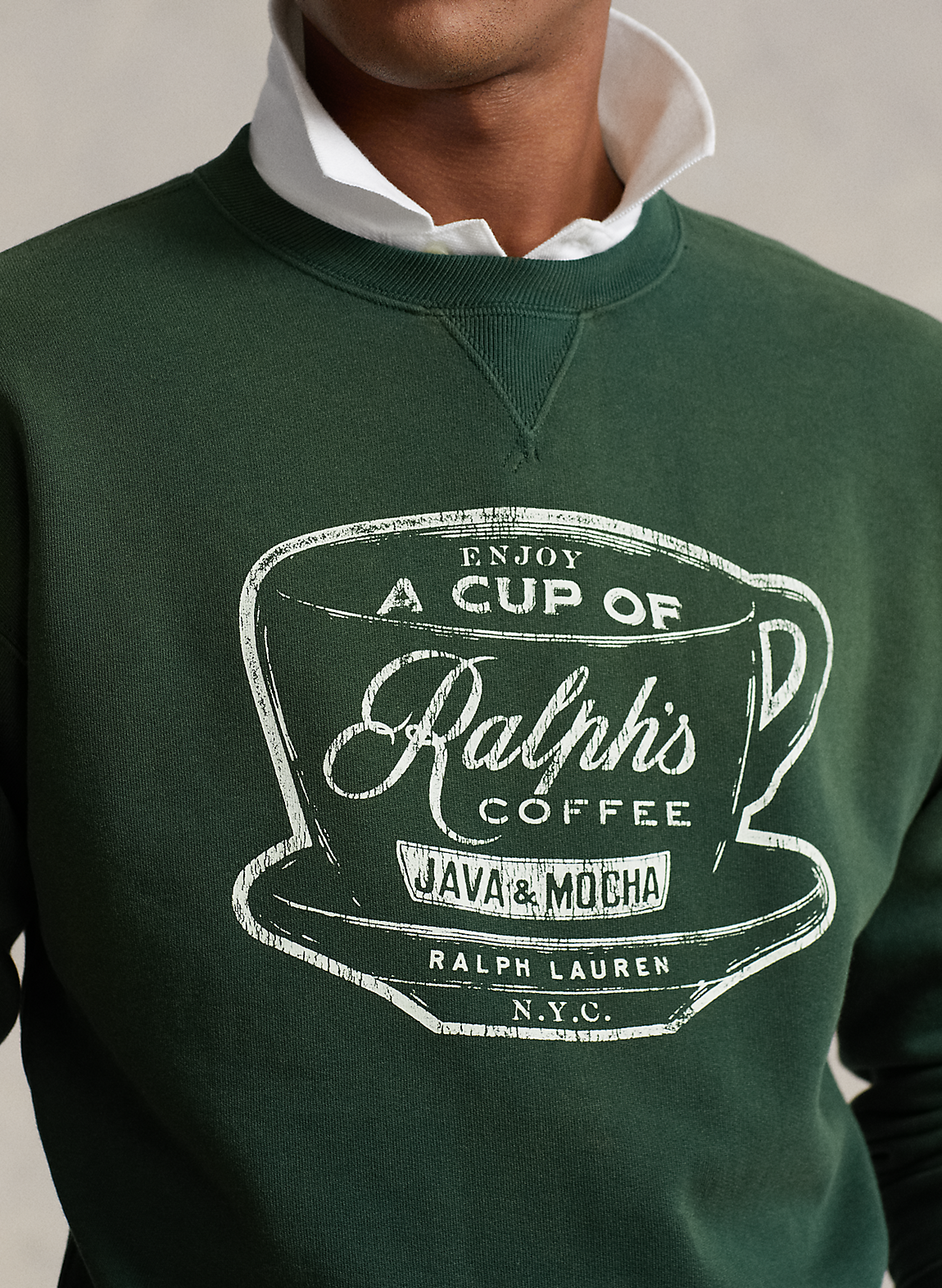 （Ralph's Coffee）クルーネック スウェットシャツ