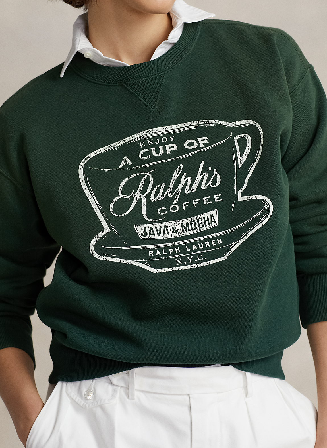 （Ralph's Coffee）クルーネック スウェットシャツ