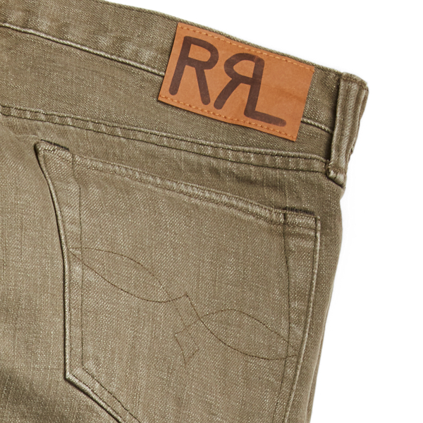 RRL】スリム フィット オリーブ ジーンズ | (パンツ/デニム