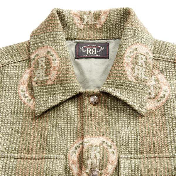 RRL】ホースシューロゴ コットン オーバーシャツ セーター | (トップス ...