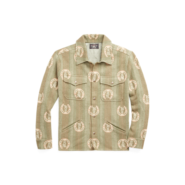 RRL】ホースシューロゴ コットン オーバーシャツ セーター | (トップス