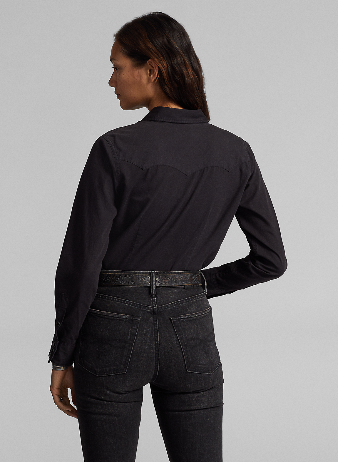 RRL(ダブル アール エル)】コットン ツイル ウエスタン シャツ RRL(ダブル アール エル)】コットン ツイル ウエスタン シャツ