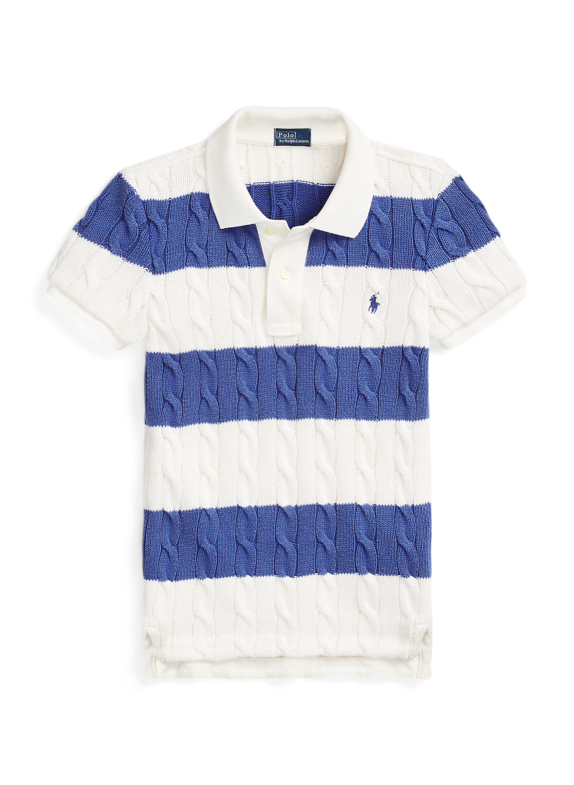POLO RALPH LAUREN(ポロ ラルフ ローレン)】スリム フィット ケーブルニット ポロシャツ (トップス/ポロシャツ)マルチ WMPOKNINCU20835999 ラルフ ローレン公式オンラインストア ラルフローレン スリム フィット ケーブルニット ポロシャツ
