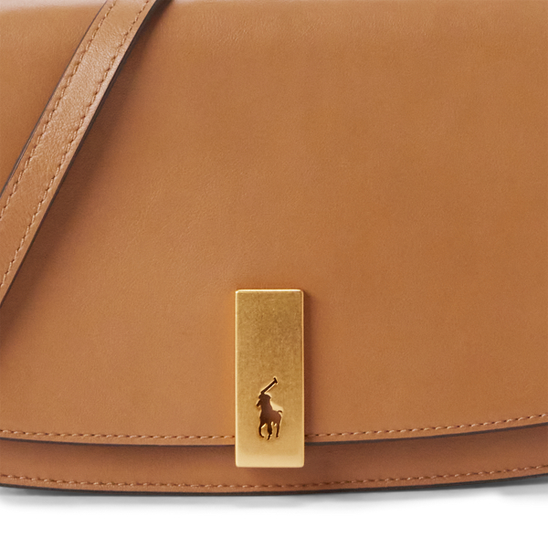 POLO RALPH LAUREN（ポロ ラルフ ローレン）】Polo ID ミディアム レザー クラッチバッグ | (バッグ/ハンドバッグ)ブラウン  WAPOBAG02720014270 | ラルフ ローレン公式オンラインストア