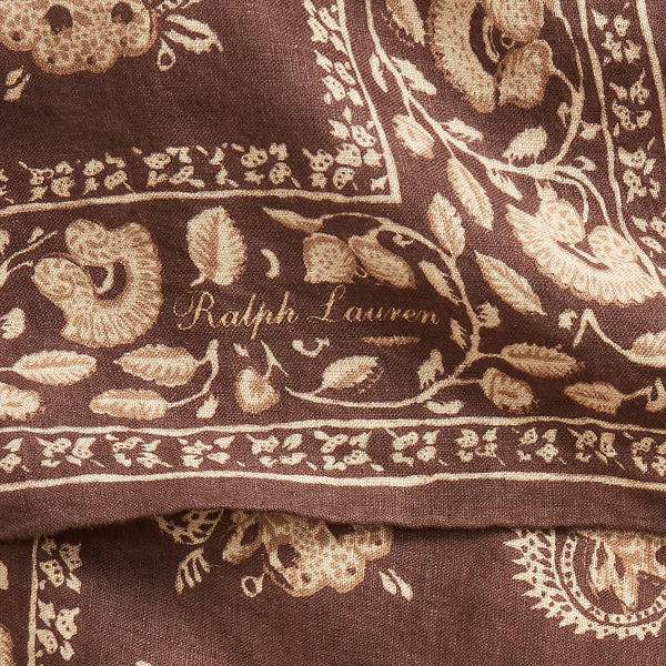 Vintage silk scarf •1989 Ralph Lauren collection •Purple tag