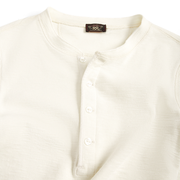 メール便無料】 B'z ダブルアールエル SHIRT HENLEYNECK WAFFLE RRL