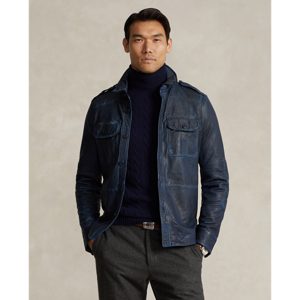 POLO RALPH LAUREN】インディゴ レザー ユーティリティ
