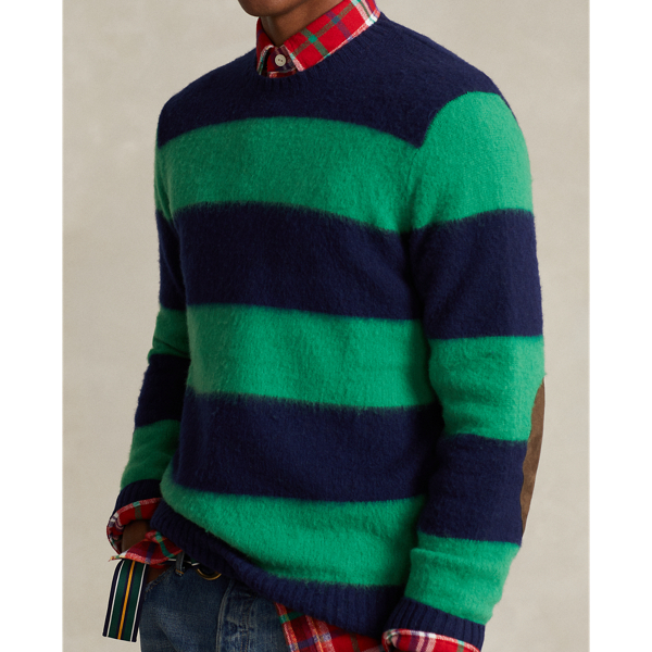 Ralph Lauren Black Label レザートリムモトセーター-