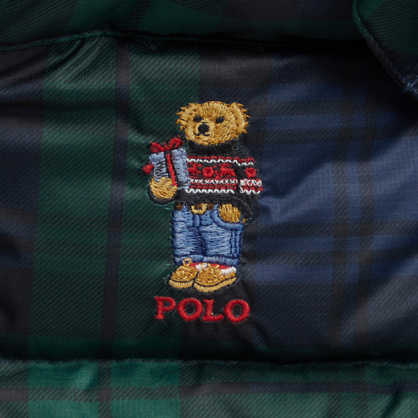 Polo ベア プラッド ダウン フーデッド ジャケット