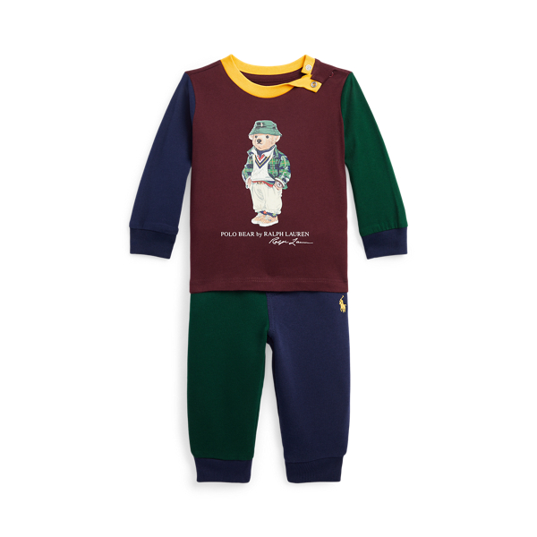 Polo ベア ジャージー Tシャツ & パンツ セット