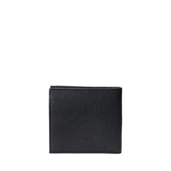 小銭入れはありませんすラスト！最新作　新品　ラルフローレン　ポロ ベア　財布　 二つ折り　ウォレット黒