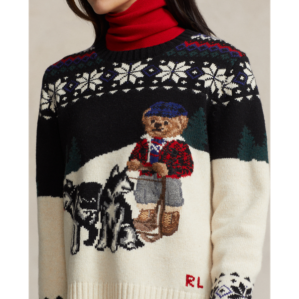 polo ラルフローレン　ベア　パーカー　クリスマス　セーター　ニット　RRLデザインが本当にかわいいベアで