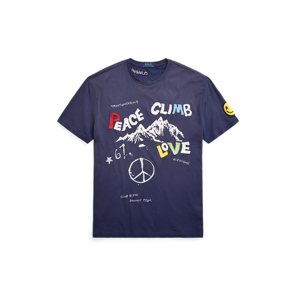 クラシック フィット Peace Climb Love Tシャツ