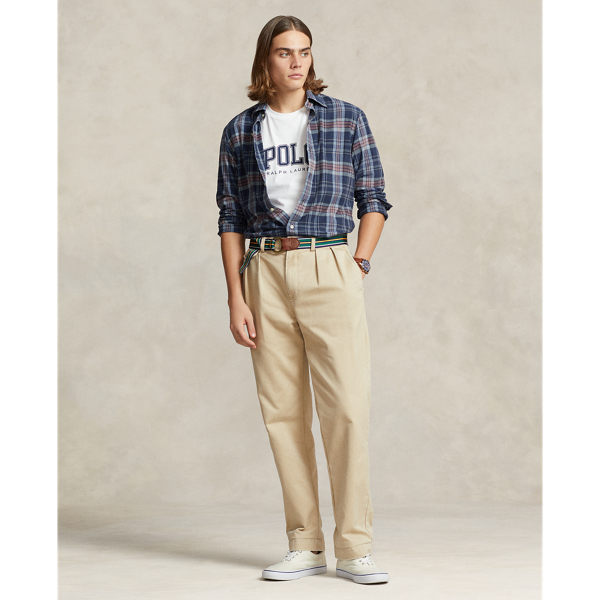 POLO RALPH LAUREN】クラシック フィット インディゴ マドラス シャツ  