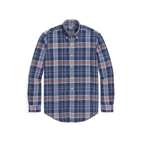 POLO RALPH LAUREN】クラシック フィット インディゴ マドラス シャツ  