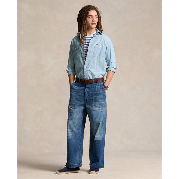 POLO RALPH LAUREN】リラックスド フィット ディストレスト ジーンズ 
