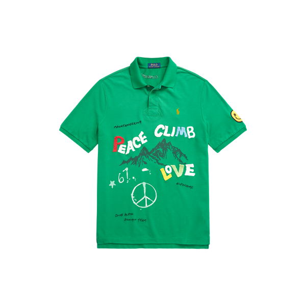 クラシック フィット Peace Climb Love ポロシャツ
