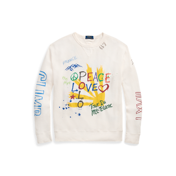 POLO RALPH LAUREN】Peace Love Polo ワッフルニット プルオーバー