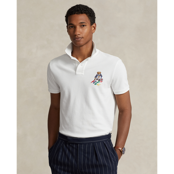 POLO RALPH LAUREN】カスタム スリム フィット Polo ベア ポロシャツ