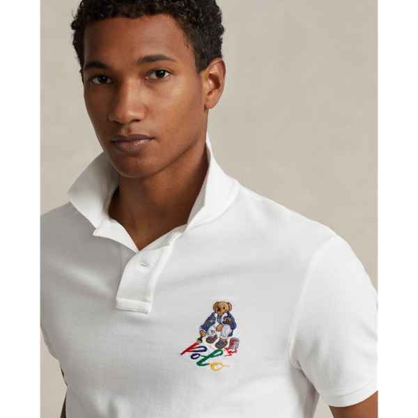 POLO RALPH LAUREN】カスタム スリム フィット Polo ベア ポロシャツ