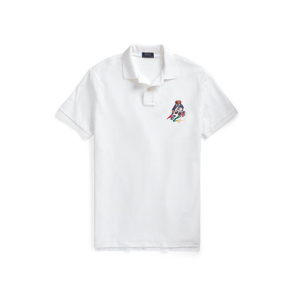 POLO RALPH LAUREN】カスタム スリム フィット Polo ベア ポロシャツ | (トップス/Tシャツ/カットソー)ホワイト | ラルフ  ローレン公式オンラインストア