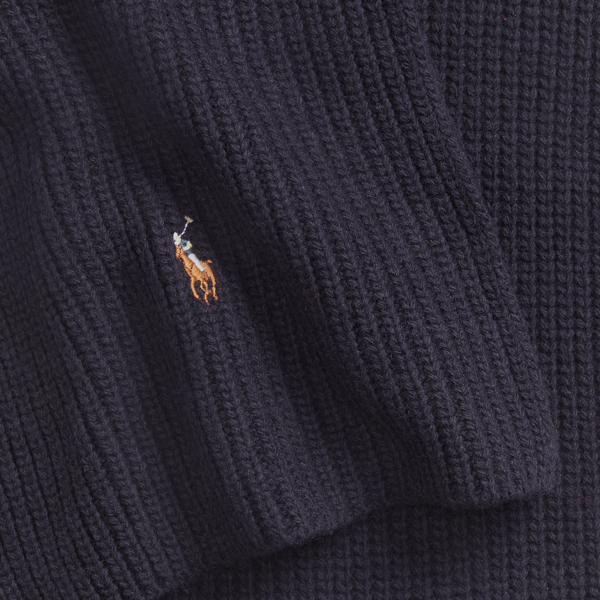 POLO RALPH LAUREN】リブニット ウールブレンド マフラー