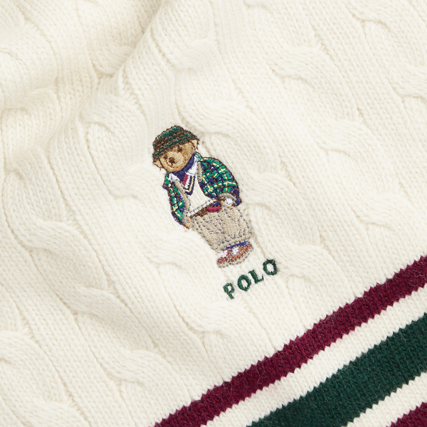 POLO RALPH LAUREN】Polo ベア ケーブルニット クリケット マフラー